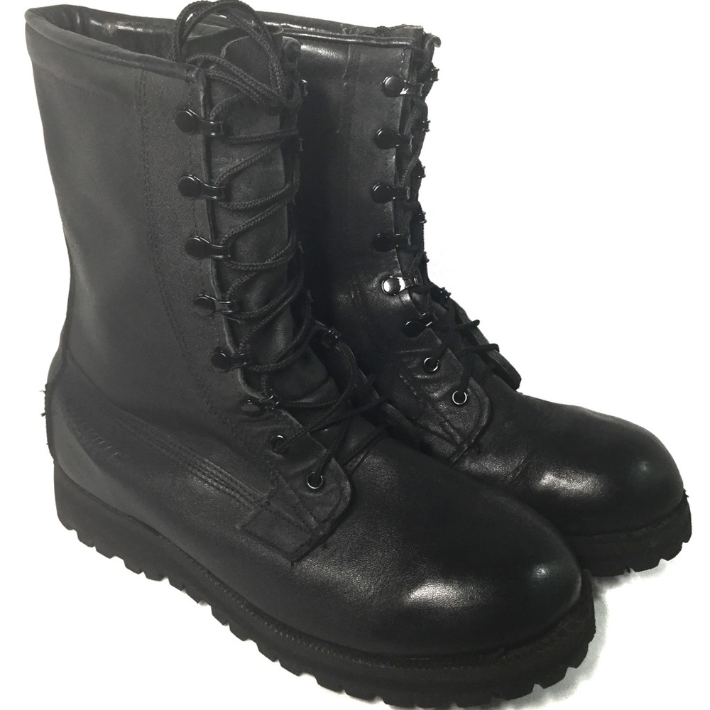 Belleville Steel Toe Black Leather Gore Tex Boots